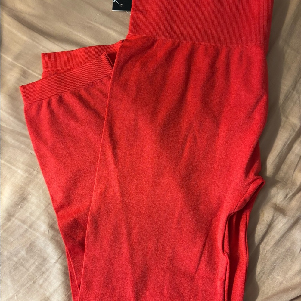 Women's Red Leggings
